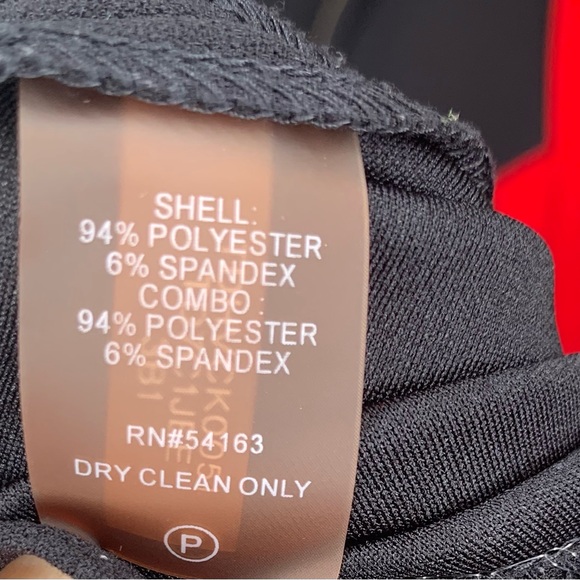 Tommy Hilfiger Black/Red Colorblock Heavyweight Fabric Dress Sz 12 NWT - Picture 5 of 6